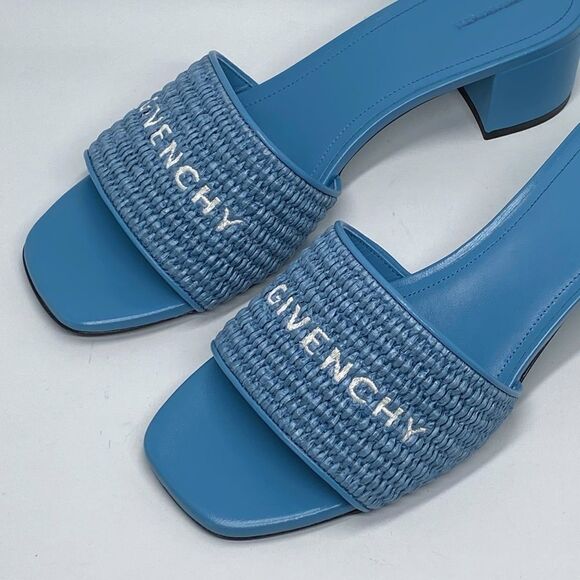 Givenchy Logo Raffia Slide Sandals size 39 - Picture 6 of 16